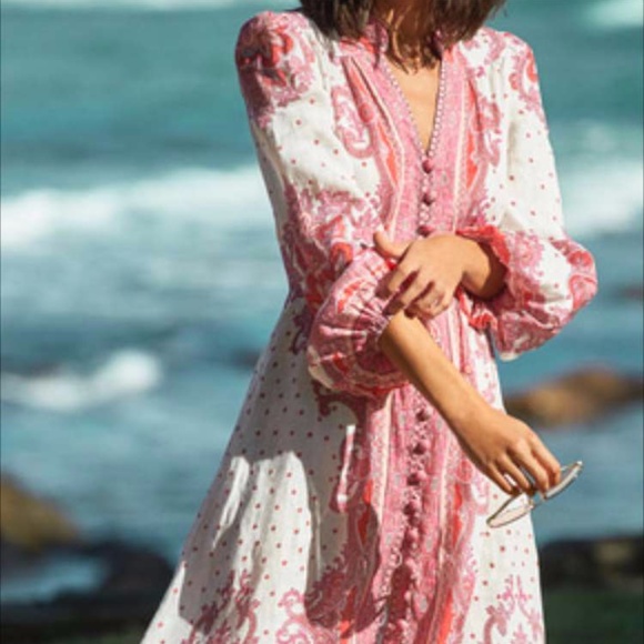 Zimmermann Bells Paisley Long Dress 